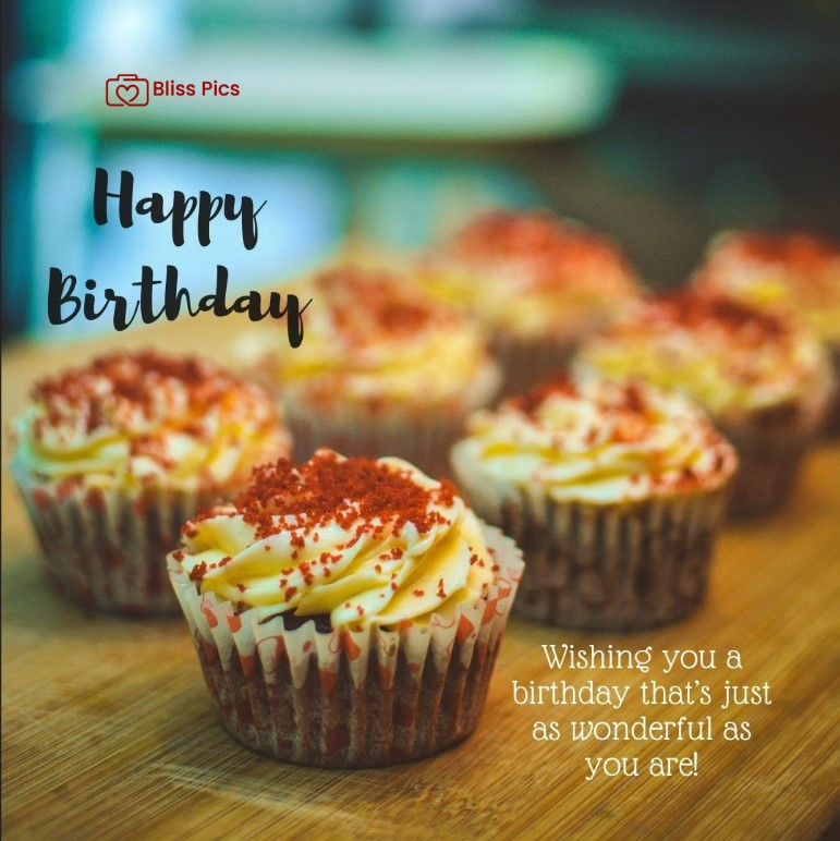 Happy Birthday Image Multiple chocolate cupcakes with white icing Happy Birthday Image Multiple chocolate cupcakes with white icing - happy birthday images