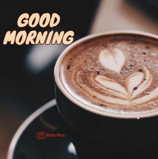 cappuccino coffee in black cup and saucer cappuccino coffee in black cup and saucer - good morning images with coffee