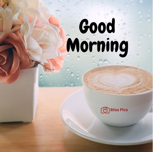coffee cup with a little flower vase coffee cup with a little flower vase - good morning images with coffee
