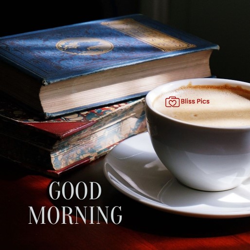 coffee cup with books in background coffee cup with books in background - good morning images with coffee