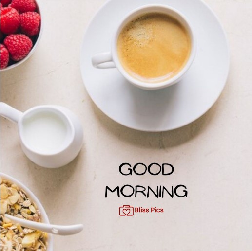 coffee with oats and berries breakfast coffee with oats and berries breakfast - good morning images with coffee