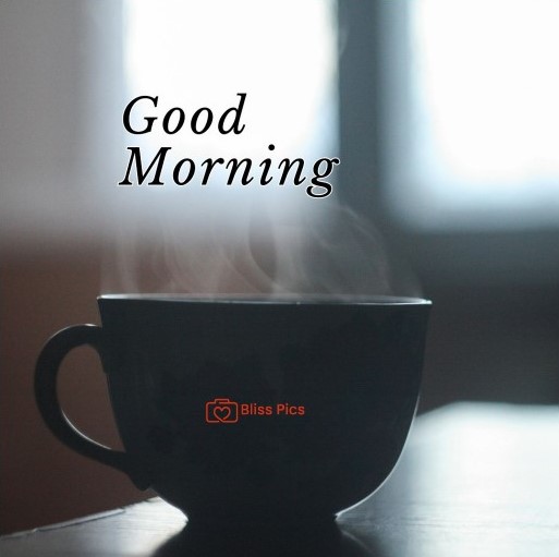 freshly brewed coffee in black cup in early background freshly brewed coffee in black cup in early background - good morning images with coffee