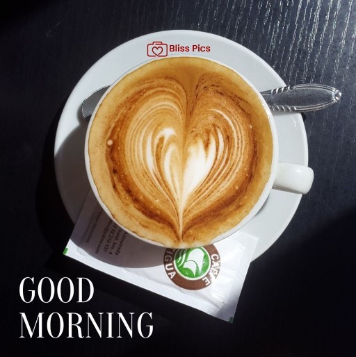 heart coffee art with sugar pouch heart coffee art with sugar pouch - good morning images with coffee