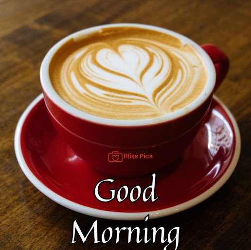 red cup and saucer red cup and saucer - good morning images with coffee