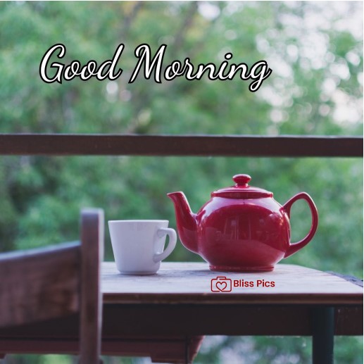 red kettle and coffee cup red kettle and coffee cup - good morning images with coffee