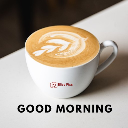 white cup filled with coffee and beautiful coffee art white cup filled with coffee and beautiful coffee art - good morning images with coffee